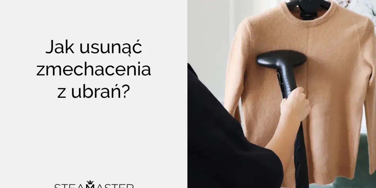 Jak usunąć zmechacenia z bluzy? Para z parownicy Steamaster przywróci jej pierwotny wygląd.