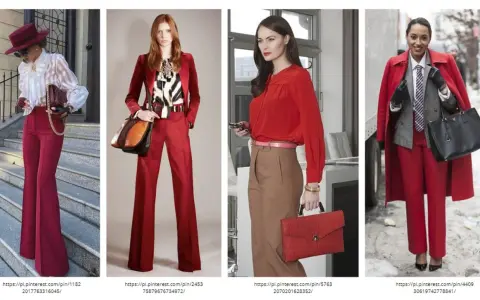 Eleganckie stylizacje z czerwonymi spodniami. Zobacz, co pasuje do czerwonego, od kapeluszy po torebki.